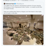 【緊急速報】米議会議事堂で陸軍が暴徒鎮圧の準備