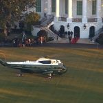 トランプ米大統領、ホワイトハウスに別れ