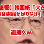 【速報】韓国紙「文在寅は謝罪が足りない」　逮捕へｗ