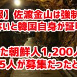 【速報】佐渡金山は強制連行ではないと韓国自身が証明ｗ　働いた朝鮮人1,200人中1,005人が募集だったと判明