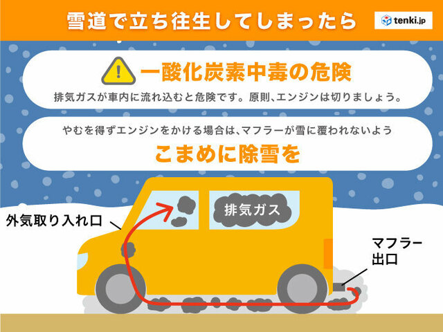道路影響予測　寒波襲来で土日は平地でも大雪に警戒　立往生の恐れも