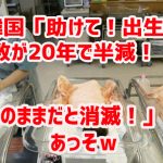 韓国「助けて！出生数が20年で半減！このままだと消滅！」　あっそｗ￼