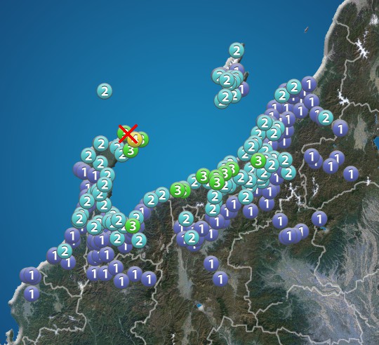 石川県能登で震度4の地震　津波の心配なし