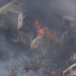 JR東海道本線の線路に隣接する住宅密集地で火事 住宅や空き家等10棟以上焼ける 家にいた人は全員避難