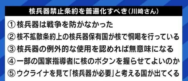 「核兵器が抑止力ではなく、戦争の道具になっている。今こそ持つための議論ではなく、無くすための議論だ」ICAN川崎哲氏