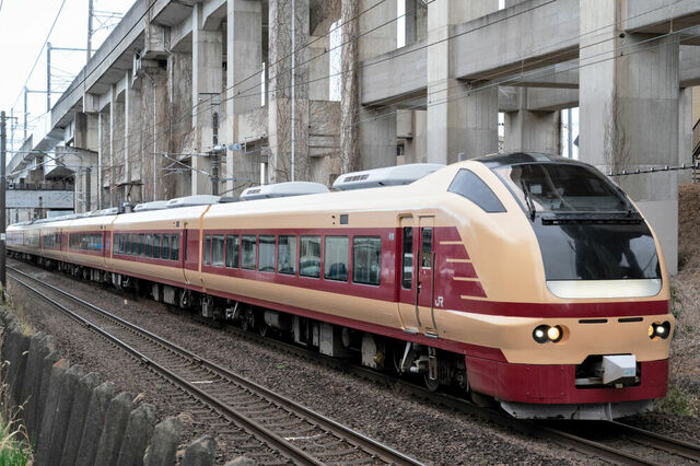 あの「国鉄色」の特別車両も登場　東北新幹線不通で臨時快速運行中