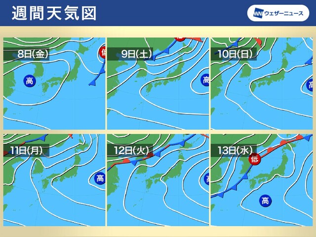 週間天気　週末からは初夏の陽気、東京でも夏日予想