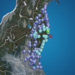 福島県で震度3の地震発生