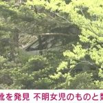 山梨・道志村の山中で“運動靴”発見 不明女児のものと特徴が類似