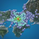 京都府南部で地震　亀岡市で震度4　津波の心配なし