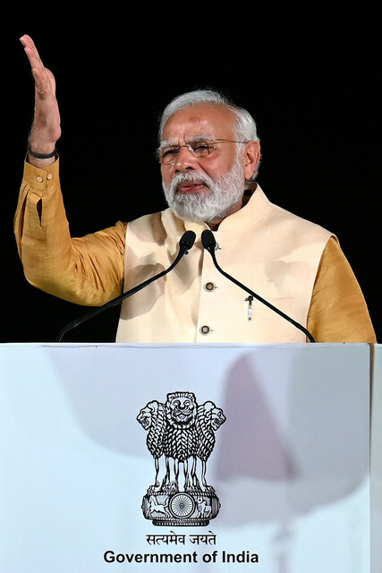 インド首相、中ロ首脳と会談か　15日からの国際会議出席