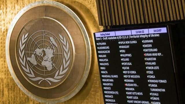 国連総会、ロシアのウクライナ4州「併合」非難決議を採択　過去最多143カ国賛成