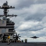 米海軍新型空母「ジェラルド・フォード」 訓練公開
