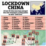 【悲報】中国でロックダウン中の都市一覧　ほぼ全土ｗ （画像あり）￼