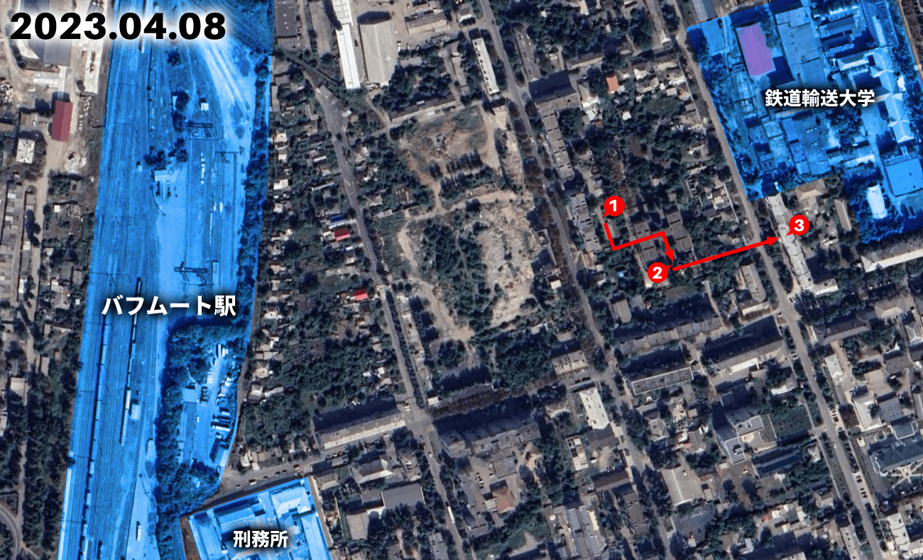 バフムートを巡る戦い、ロシア軍がウクライナ軍を市内中心部から押し出す