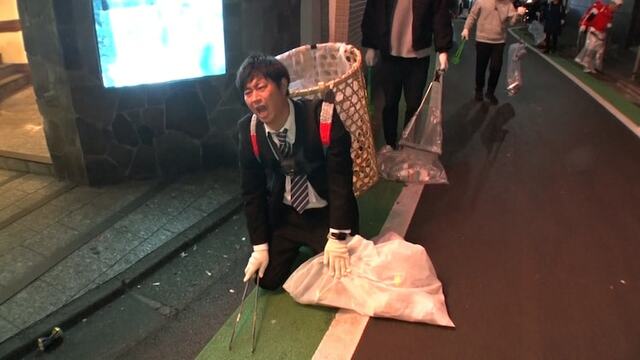 パンサー尾形が根建らと渋谷で一晩中ゴミ拾い、疲弊して“ノーサンキュー”状態に