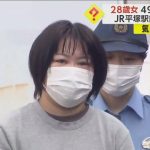 【SNSで知り合う】28歳女が49歳男性をナイフで「殺すつもりで2回刺した」　犯行後自ら通報し現行犯逮捕　JR平塚駅前
