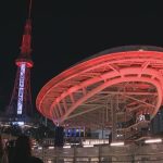 キンプリ脱退 平野紫耀さんの再出発応援で“真っ赤にライトアップ” 名古屋の中部電力 MIRAI TOWER ファンの有志が企画 オアシス21も深紅に