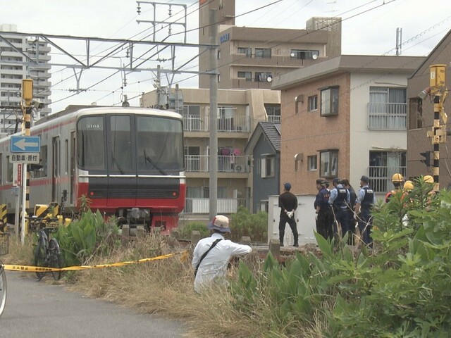 現場で死亡確認…踏切で女性が電車にはねられ死亡 運転士が急ブレーキも間に合わず 約1時間半運転見合わせ