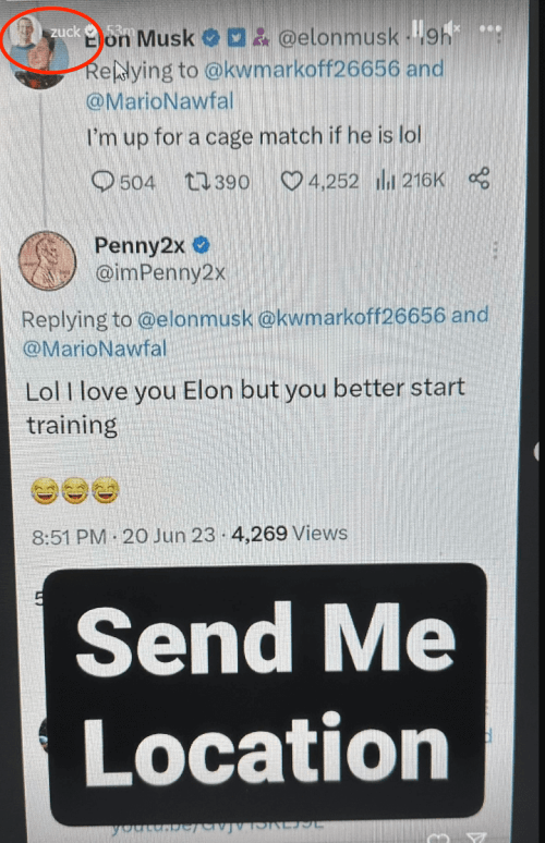 イーロン・マスクとマーク・ザッカーバーグが格闘技で戦う：BBC／マスク「ゲージマッチに応じる」→ザッカーバーグ「場所はどこだ」
