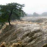 敷地川で堤防決壊の静岡、観光名所の滝は濁流に…大雨で交通機関や空の便も乱れ