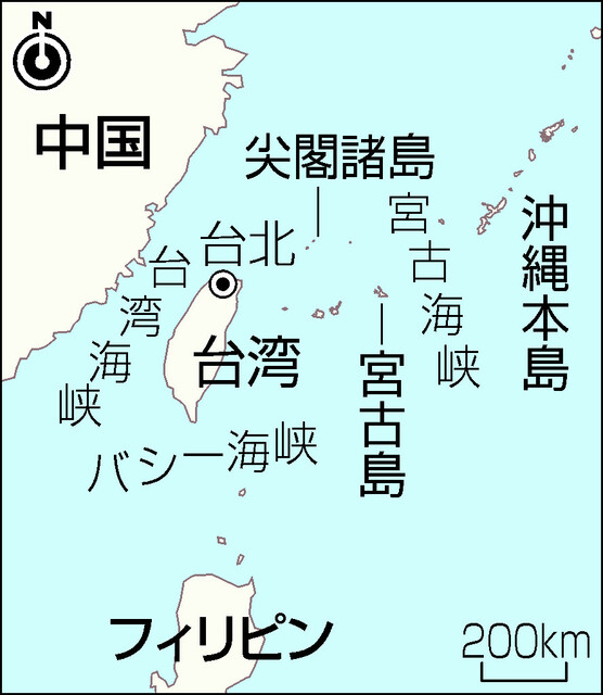 【図解】米カナダ軍艦が台湾海峡通過＝中国空母に対抗か