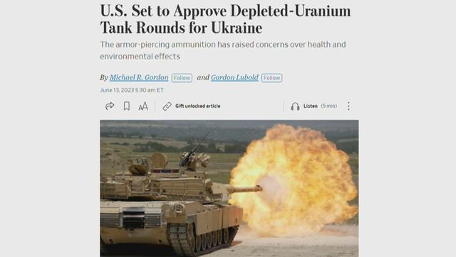 ウクライナ軍に劣化ウラン弾供与の見通し　米報道