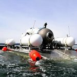海底のタイタニック号近くで「破片」発見、不明の潜水艇か