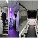 長距離フライトの客室乗務員の寝室を見てみよう…カタール航空機の内部を見学（海外）