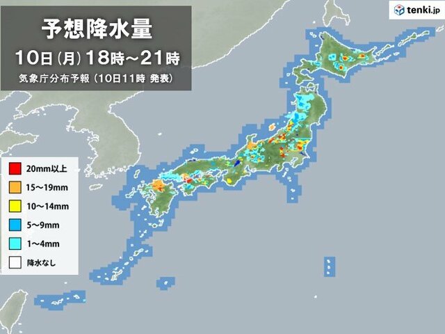 近畿から関東甲信、東北にも発達した雨雲や雷雲　どしゃ降りの雨も　竜巻注意情報発表