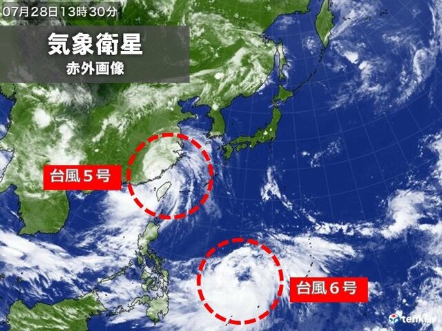 台風6号　週明けに沖縄直撃か　沖縄や奄美は暴風・高波・大雨のおそれ