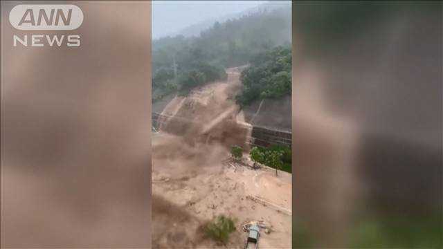 中国に上陸の台風5号　土砂崩れなど88万人被災
