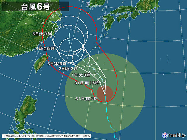 31日の天気　北・東日本は急な雷雨や非常に激しい雨に注意　沖縄は台風接近で荒天