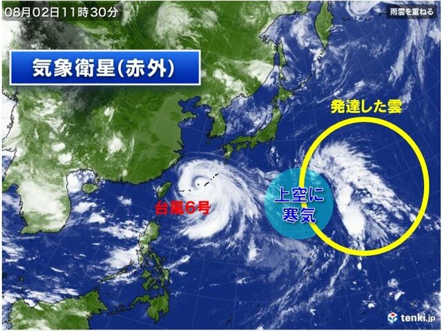 台風6号の動向は?　新たな熱帯擾乱が発生する可能性　お盆にかけて注意　2週間天気
