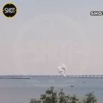 クリミア橋へのミサイル迎撃　ロシア国防省　橋は損傷せず