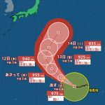 台風15号“最大瞬間風速70メートル”の予想…非常に強い勢力で日本・小笠原近海へ接近の見込み【10月13日までの進路・雨風最新シミュレーション】