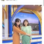 ＴＢＳ・宇賀神メグアナ、「おかえりなさい！」約１か月ぶり「ＴＨＥ　ＴＩＭＥ，」復帰の江藤愛アナへハグ！