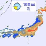 18日（土）各地で“台風並みの暴風”に　西日本の一部では“大雪”　スタッドレスタイヤなどの冬装備を【気象予報士解説】