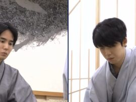 藤井聡太竜王VS佐々木勇気八段 注目の“あわら対局”戦型は意表の「矢倉」に/将棋・竜王戦七番勝負第2局