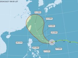 台風21号、30日以降に台湾に近づく予想 勢力強まる可能性も