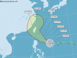 台風21号、台湾に上陸の可能性 31日からの2日間が最も影響受ける見込み