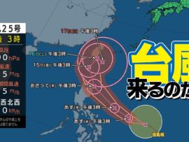 11月同時発生の台風3個！今後の進路と日本への影響は？【台風23号・24号・25号情報】