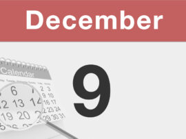 12月9日：歴史を彩る出来事の数々！あの出来事もこの日だった！？