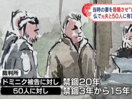 フランス元夫、妻への薬物使用レイプで禁錮20年：衝撃の判決と被害者の勇気