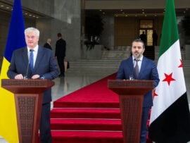 シリア暫定政府とウクライナ、戦略的パートナーシップ構築へ ダマスカスで会談