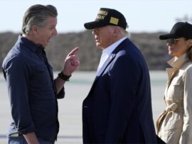 トランプ大統領、災害視察でFEMA改革を表明！カリフォルニア山火事とハリケーン被害の現場を訪問