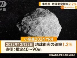 地球に接近する小惑星：衝突確率2.2%に上昇、専門家の見解は？