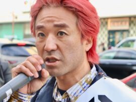 千葉県知事選出馬の黒川敦彦氏“逆2馬力”選挙　立花孝志氏に続いて神戸市内で演説「立花さんのパクリ」