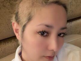 女優・希良梨さん、抗がん剤治療による脱毛を報告、丸刈りに。「GTO」生徒役で人気博す