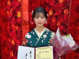 月野有菜さん、立命館大学卒業！女優として本格上京へ